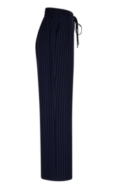 RED BUTTON Claudette Palazzo pinstripe high dark blue SRB4805