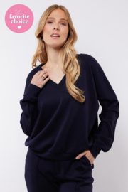 C&S The Label Thalia sweater midnight blue 25NZC06