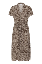 SAINT TROPEZ dress brown birch squiggles 30514168