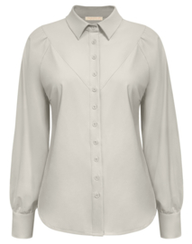 TRIPLE NINE blouse basics half moon beige BLS5919