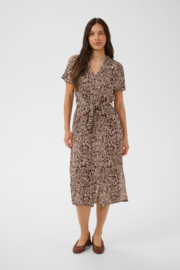 SAINT TROPEZ dress brown birch squiggles 30514168