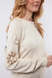 C&S The Label Anouk knit pullover wool white 25NJC04