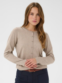 SAINT TROPEZ MilaSZ R-Neck Cardigan greige melange 30500005