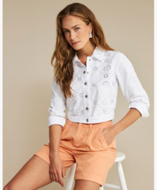 RED BUTTON shelly jacket broderie white SRB4437