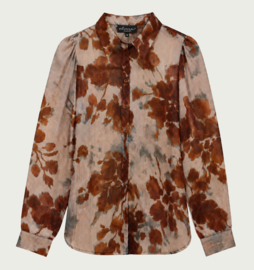 Elvira blouse. Angela blue frost blossom E5 26-005