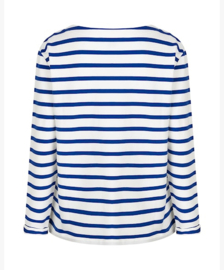 RED BUTTON top Terry stripe without logo cobalt SRB4753A