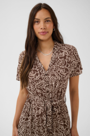 SAINT TROPEZ dress brown birch squiggles 30514168