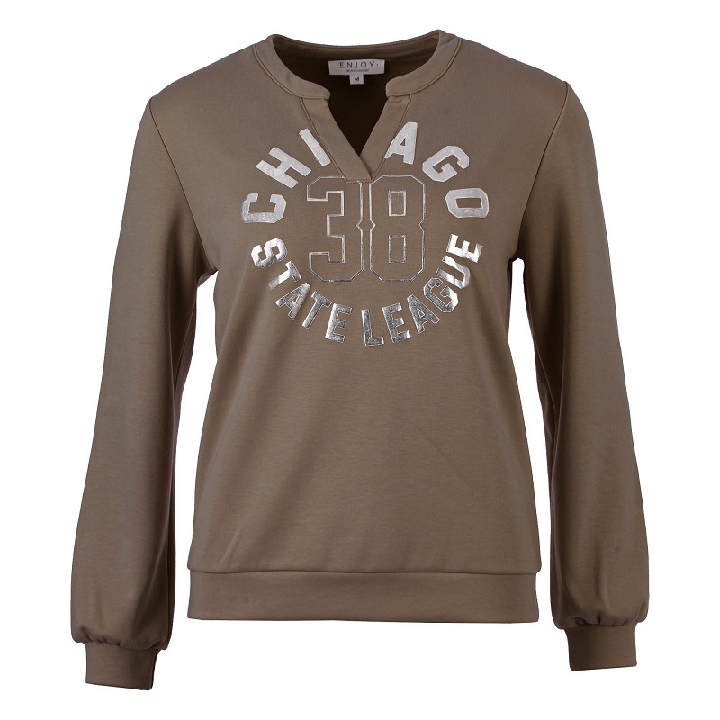 ENJOY sweater chicago taupe 183104