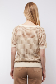 C&S The Label Annabelle knit top wool white-light gold 25NOC10