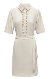TRIPLE NINE. dress short sleeves with rouches and belt kit JK51826