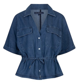 RED BUTTON top Drew drawstring denim rinse SRB4963