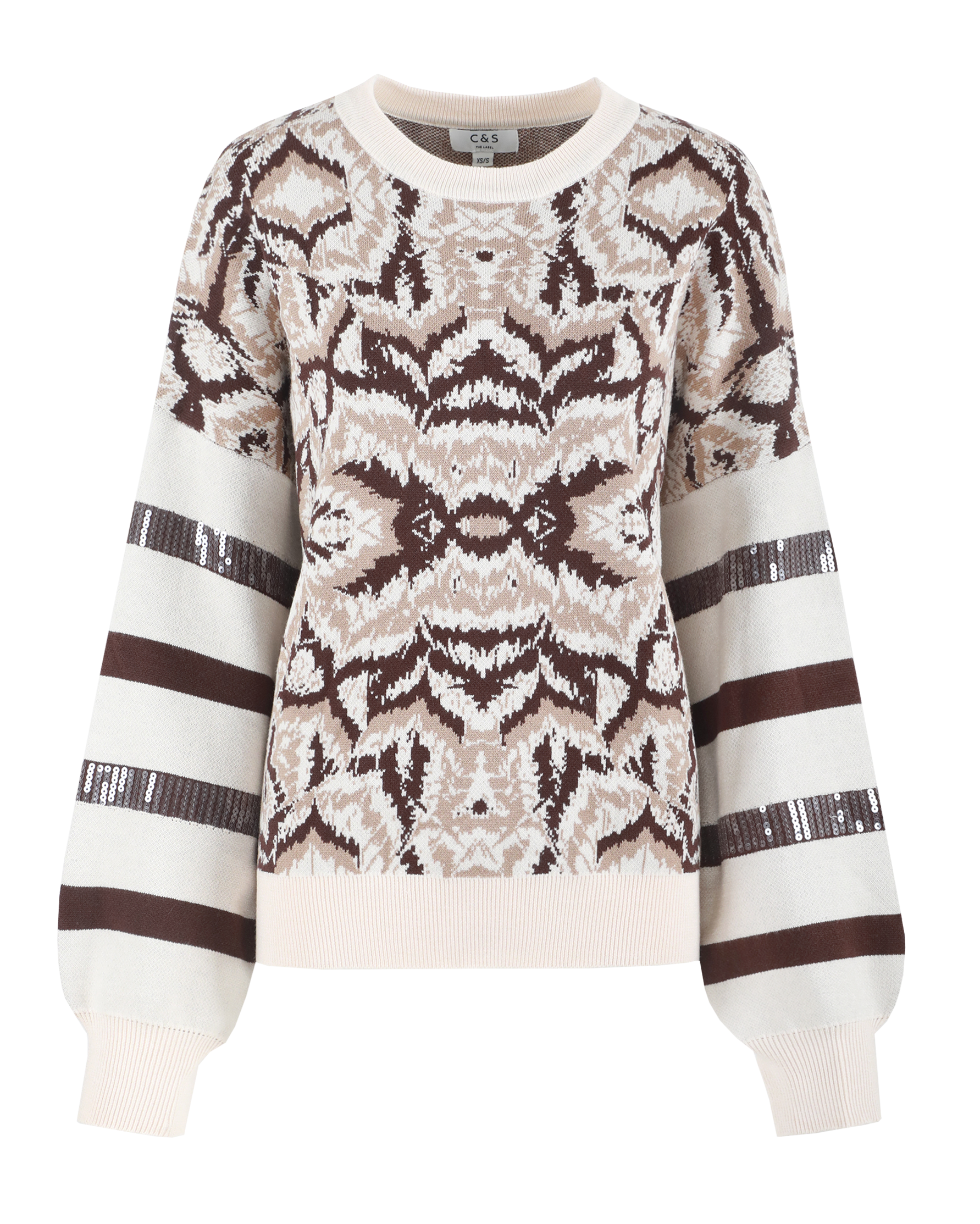 C&S The Label Kimberly knit pullover sand - light camel 25NVC03