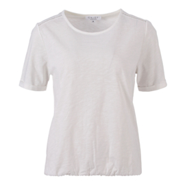 ENJOY blouson top slub wit 183036