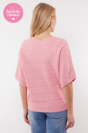 C&S The Label SALEREK Flore sweater Peony pink 25VAC04