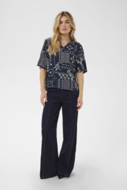 SAINT TROPEZ StephanieSZ blouse nightsky paisley mosaic - blue 30515280