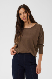 SAINT TROPEZ pullover fondue fudge melange - brown 30500003