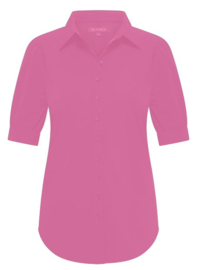 MI PIACE travelstof blouse pofmouw rose MP202270