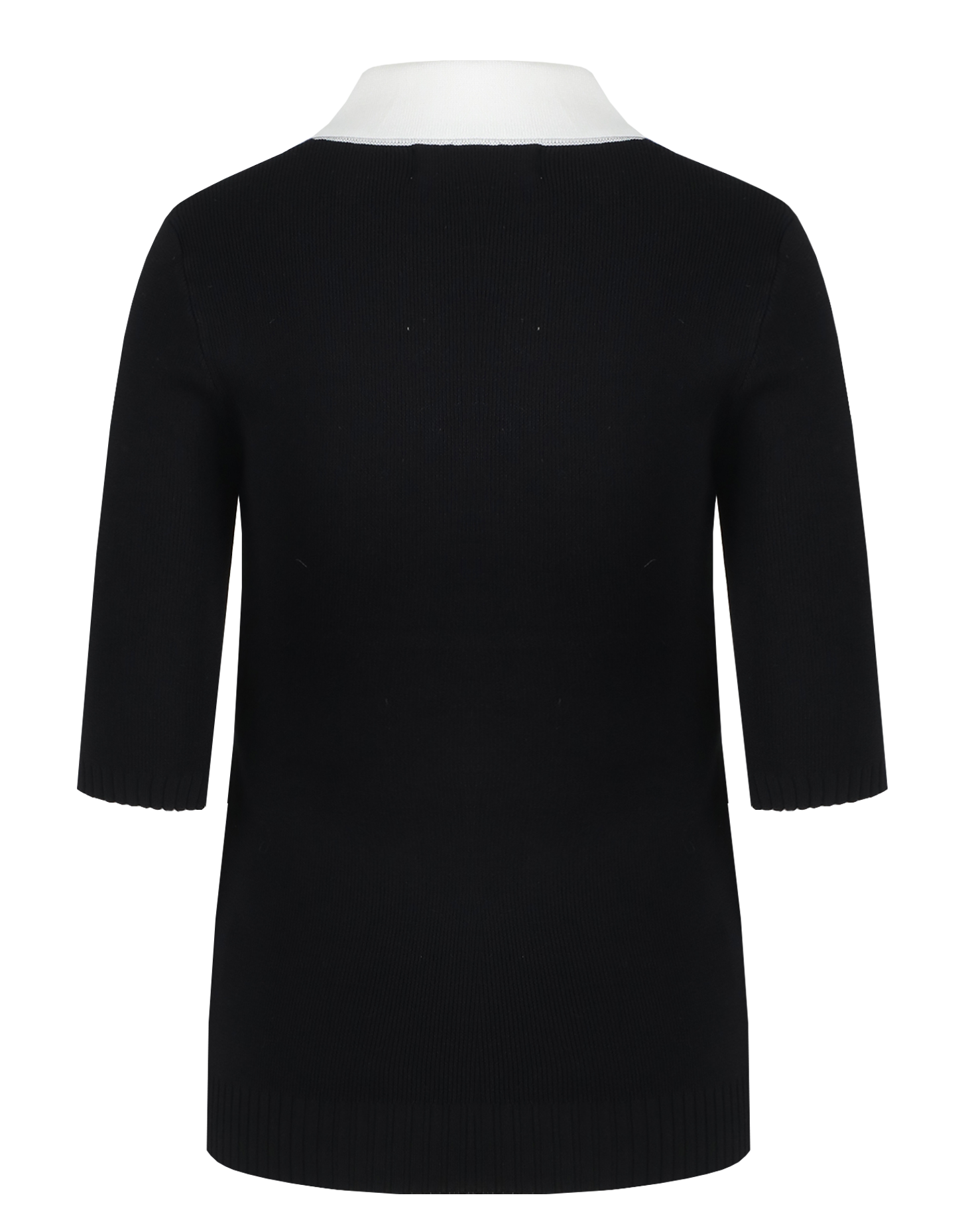 C&S The Label Amelia knit top bloack - offwhite 25NJC01
