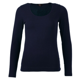 ENJOY top lange mouw indigo blauw