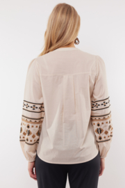 C&S The Label Cascade blouse sand 25VBC10