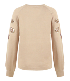 C&S The Label Anouk knit pullover light camel 25NJC04