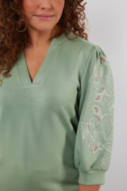 C&S The Label top Verdun jade green 25ZBC01