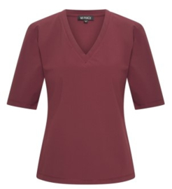 MI PIACE t-shirt v-hals burgundy MP202271