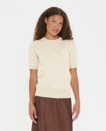 SAINT TROPEZ MilaSZ SS Pullover brown rice melange 30511788