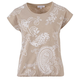 ENJOY blouson kapmouw paisley print zand 183255