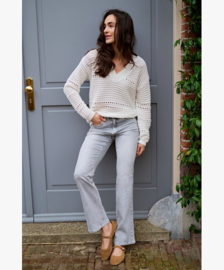 RED BUTTON Babette light grey denim LENGTH31 SRB4475