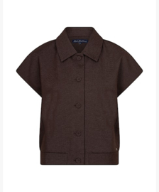 Red Button. bomber sleeveless Fancy punta espresso SRB5127