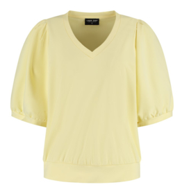 LADY DAY top Amie-V butter yellow L24.375.3222