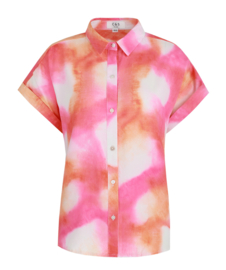 C&S The Label Como blouse super pink- color mix 25ZFXJ05