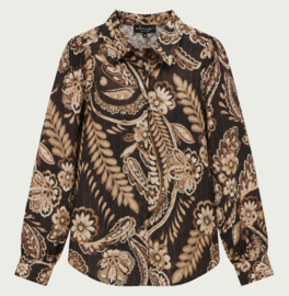 Elvira. blouse Marie grape paisley E5 26-013