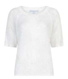 RED BUTTON top sweet sequins off white SRB4890