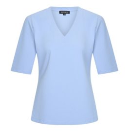 MI PIACE t-shirt v-hals lavender blue MP202271