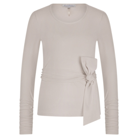RED BUTTON Tee with Bow cream SRB4707