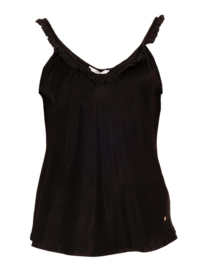 Rebelz top Camille mouwloos zwart REB-12133