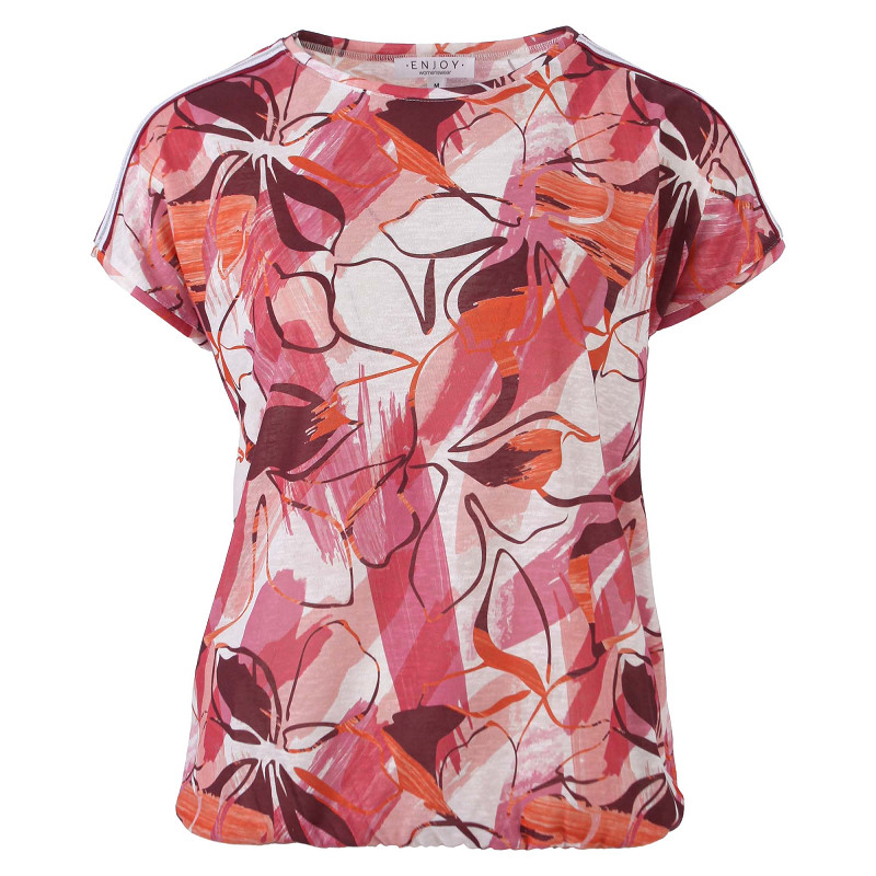 ENJOY blouson schouder tape bloemprint pink 156857