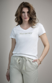 Elvira t-shirt Harmony offwhite - sage E2 26-017