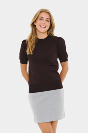 SAINT TROPEZ MilaSZ SS Pullover chocolate plum 30511788