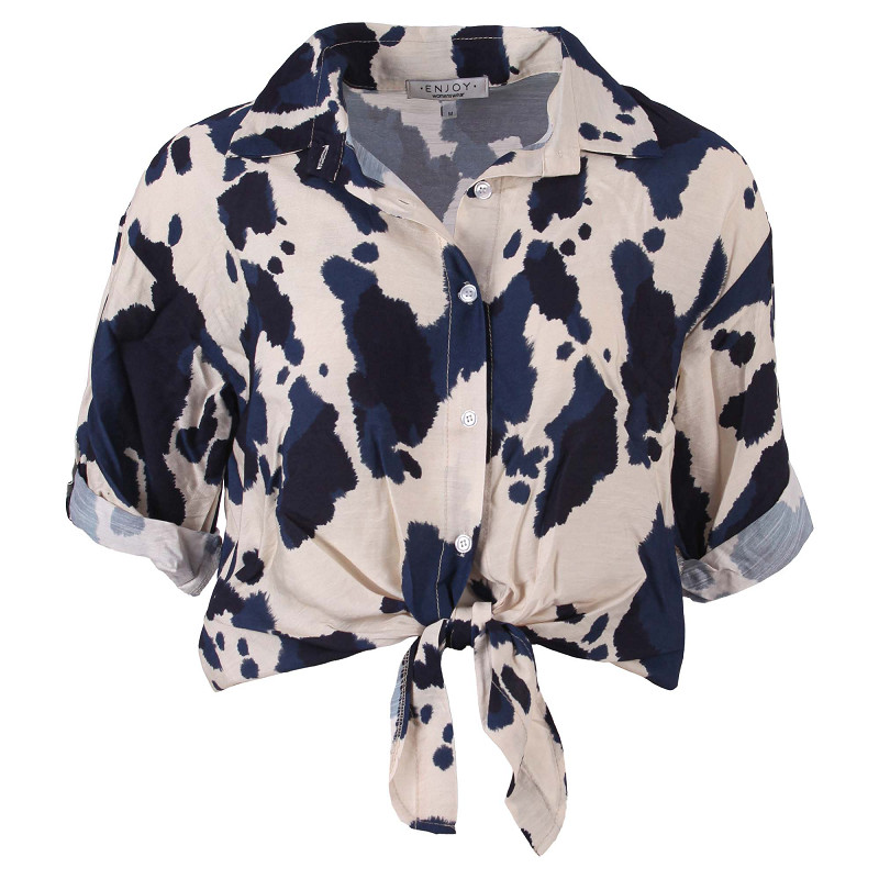 ENJOY blouse allover print indigo 683751