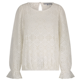 RED BUTTON top Ajour off white SRB4645