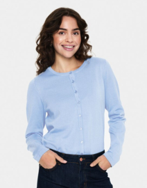 SAINT TROPEZ MilaSZ R-Neck Cardigan pullover chambray blue 30500005