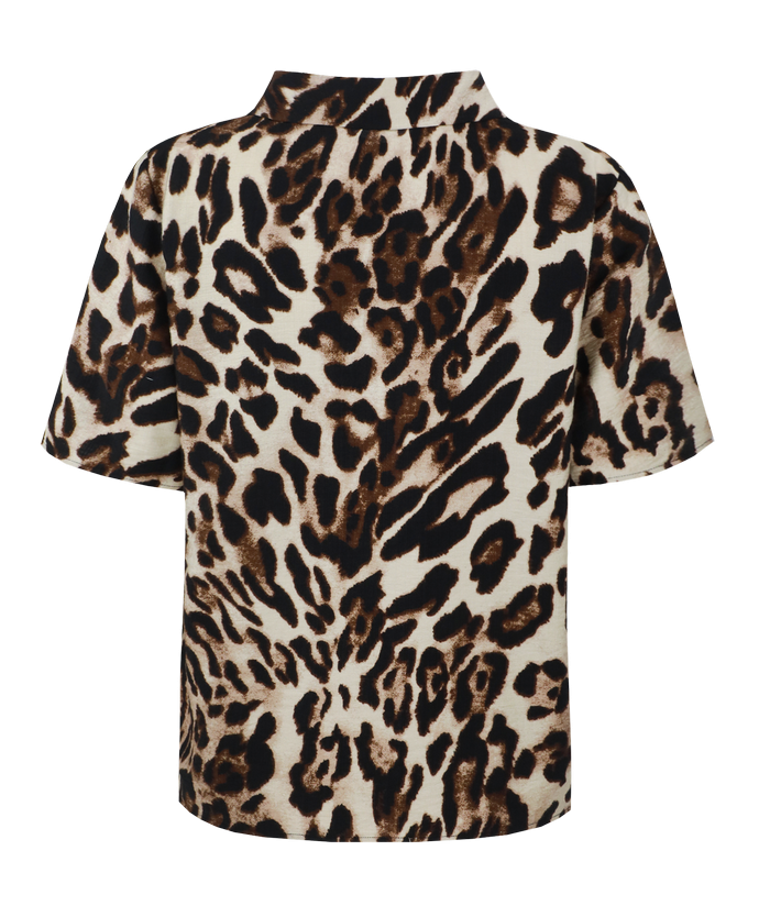 C&S The Label top Pula off-white - black 25ZFOC11