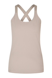 MI PIACE  top cross band taupe MP202531