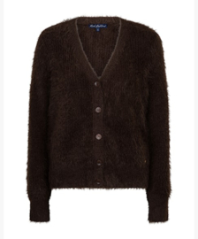 RED BUTTON. cardigan Fuzzy espresso SRB5115