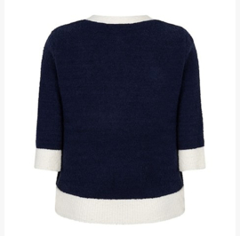 RED BUTTON cardigan popcorn dark blue SRB4882