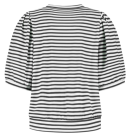 LADY DAY top Amie structure white-black L24.580.3330