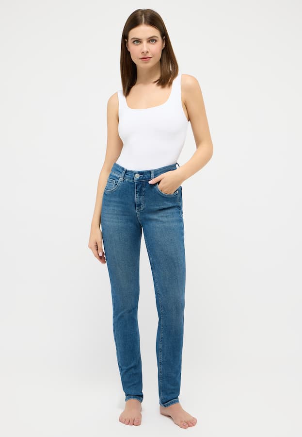 Angels. SKINNY Mid blue used LENGHT 30 325 color 3358 FIT12